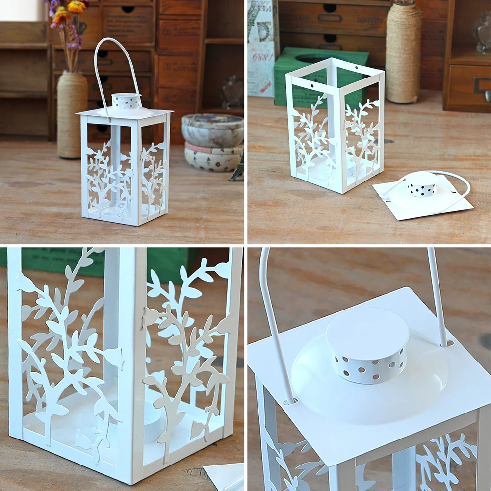 20 светодиодов Переносной Домашний ветряной свет чугун романтический подсвечник