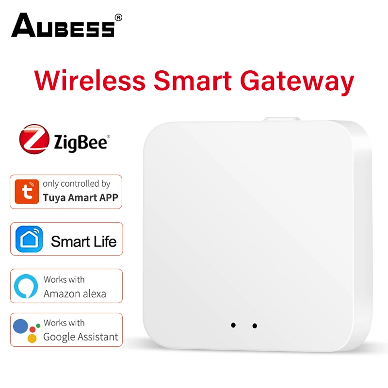 

Мост AUBESS Zigbee3.0 для умного дома, хаб-шлюз Zigbee с дистанционным управлением через приложение Smart Life, работает с Alexa Google