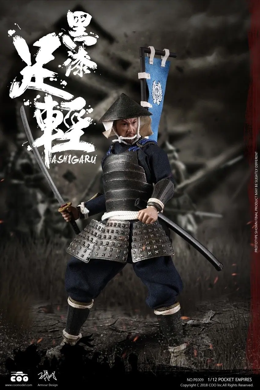 COOMODEL PE009 японский самурайский солдат Броня ASHIGARU 1/12 фигурка|Игровые фигурки и