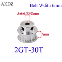 30 32 36 40 teeth 2gt timing pulley bore 566 3581012mm for gt2 open synchronous belt width 6mm small backlash 30 32 36teeth