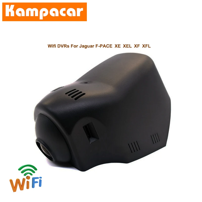 Kampacar, двойной объектив, Wifi, Автомобильный видеорегистратор, мини видеорегистратор, камера s для Jaguar F-PACE XE XF XEL XFL, две камеры, рекордер