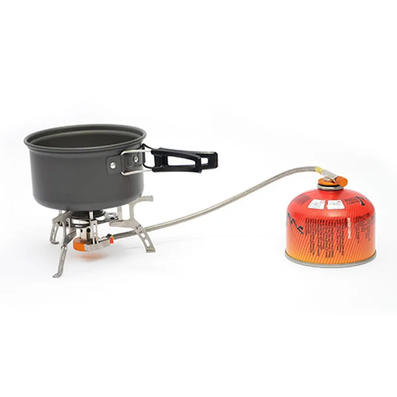 Портативная Складная газовая плита из нержавеющей стали с коробкой сплит