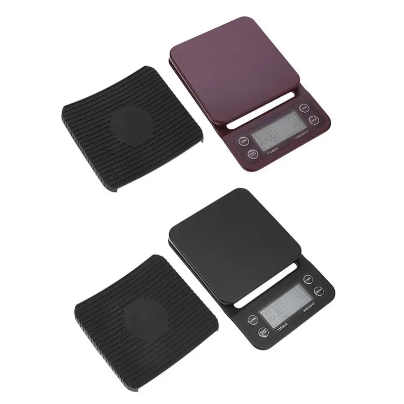 

0.1g/3kg 5kg Profession LCD Digital Drip Coffee Scale With Timer Electronic Weighing Bar Kitchen Food Balance Weight Scale