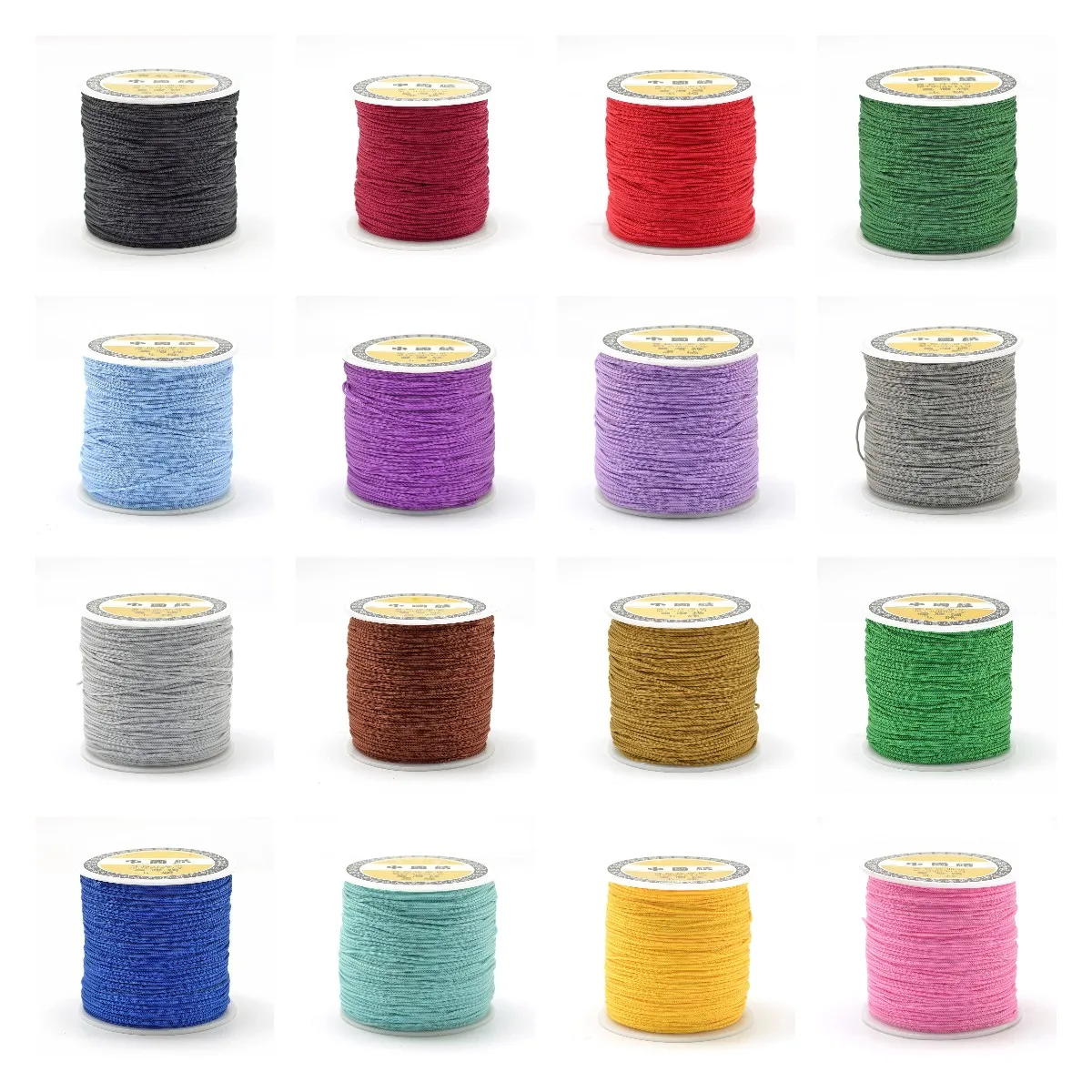 

120~130m/roll 0.8mm Braided Polyester Macrame Cords Rope Beading String Thread for DIY Crafts Jewelry Making Bracelet Supplies