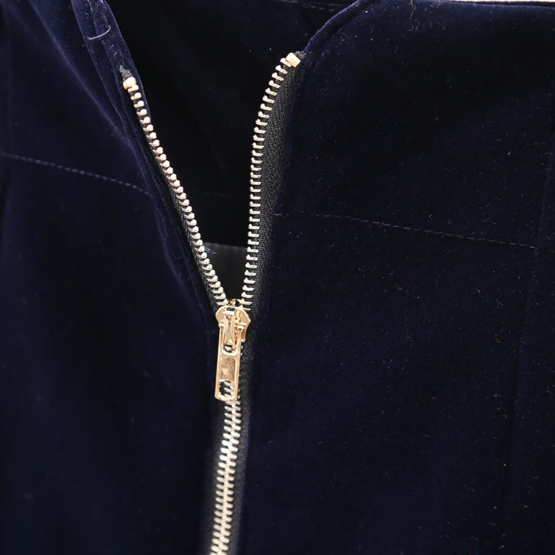 Женская Бархатная мини юбка MUMUZI черная винтажная облегающая с золотыми