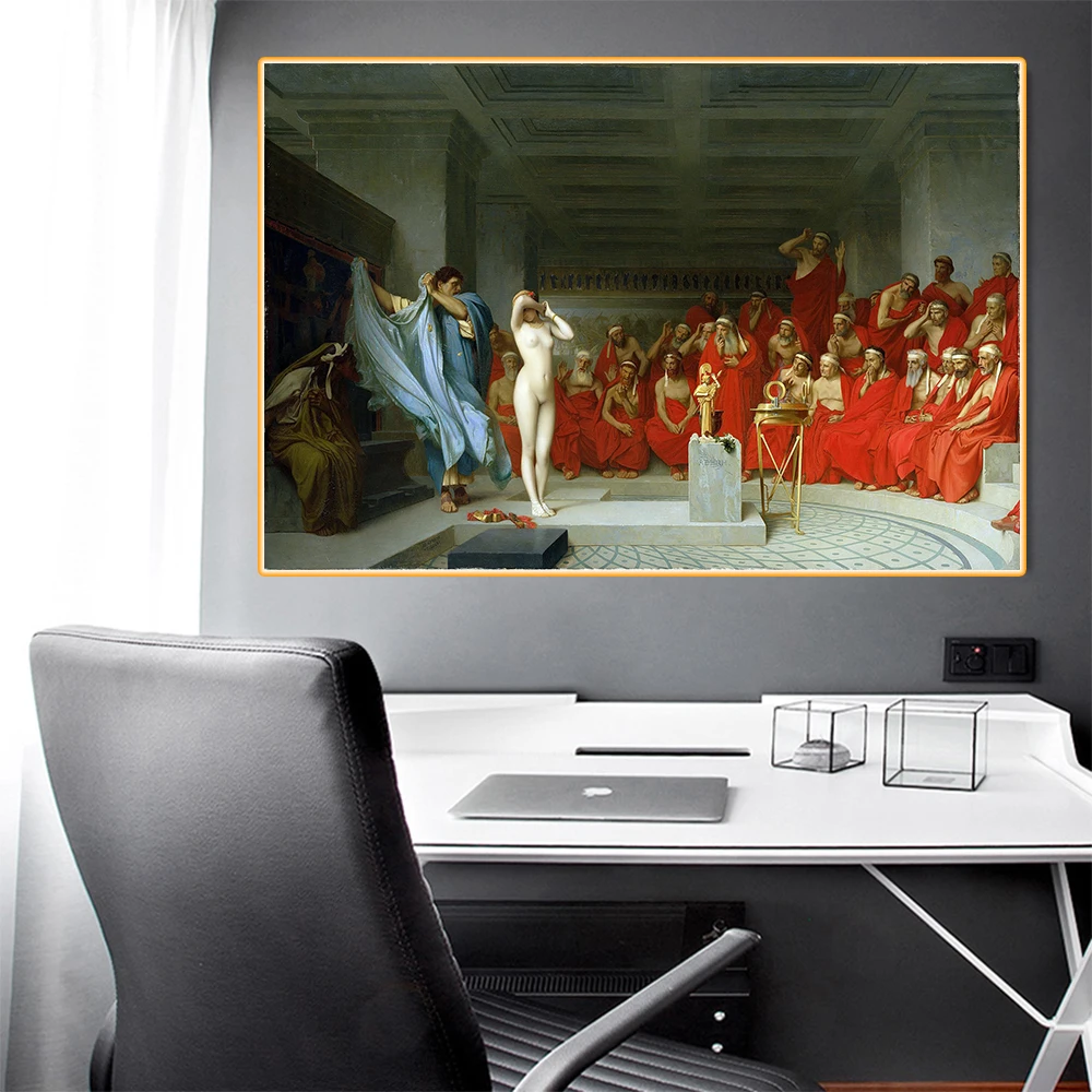 Citon Jean Leon Gerome phrphryne before the Areopagus Canvas Холст Картина маслом всемирно известная