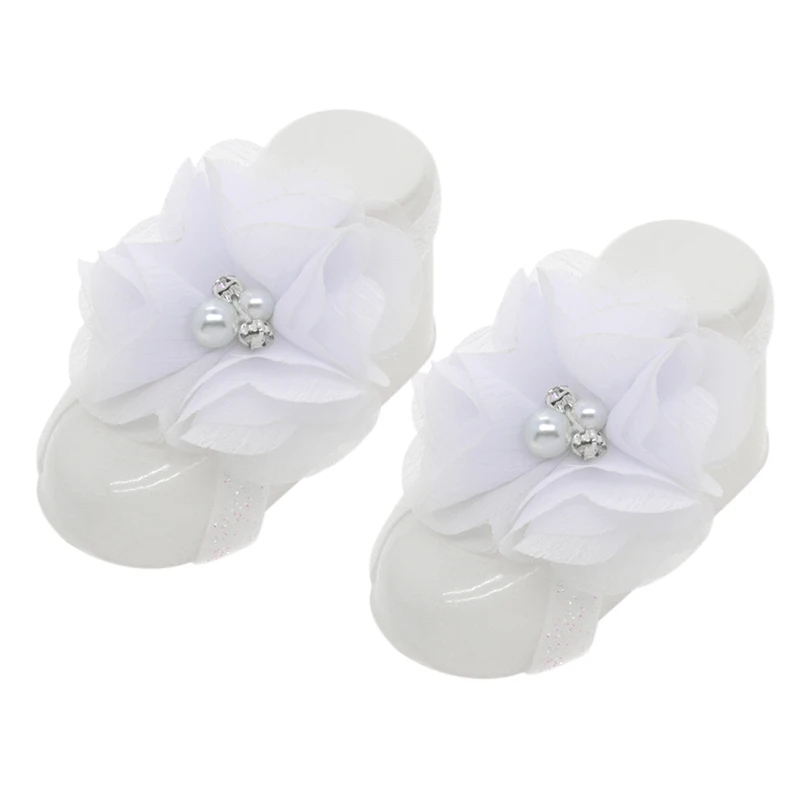 Милые детские туфли для маленьких девочек сандалии эластичная обувь с цветочным