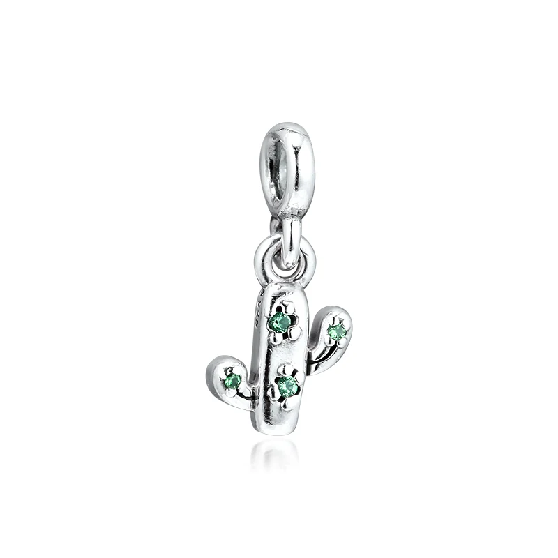 

Мой милый кактус, подвеска-Шарм, 925 оригинал, подходит для браслетов Pandora Me, искусственное серебро для изготовления ювелирных изделий