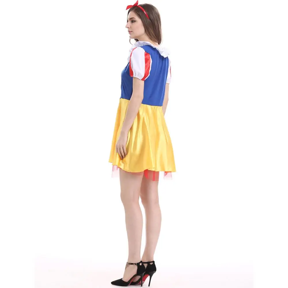 Женский костюм Белоснежки для взрослых карнавальное платье Хэллоуина сказочное