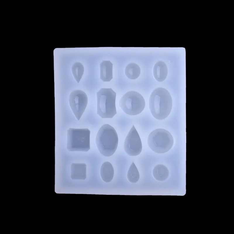 

Crystal Oval Irregular Pendant Silicone mold Transparent uv glue molds For Necklace Earring Jewelry Making Mould Accessaries