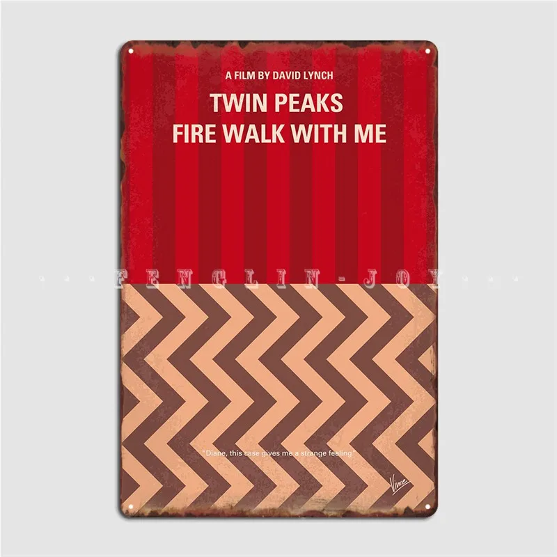 

Fire Walk With Me Minimal Movie Poster A Youn Poster Metal Plaque Pub Wall Decor Club Bar Funny Tin Sign Posters
