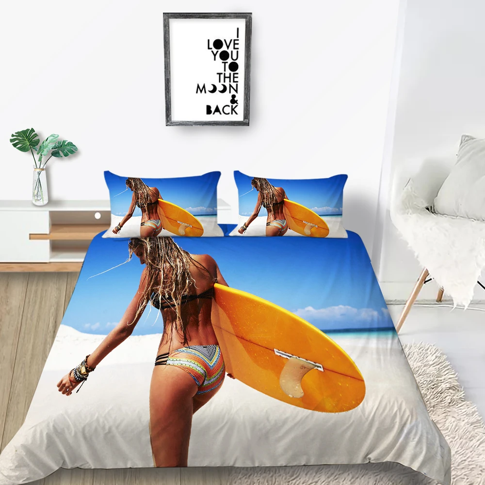Сексуальное бикини Комплект постельного белья King Модный Романтический морской