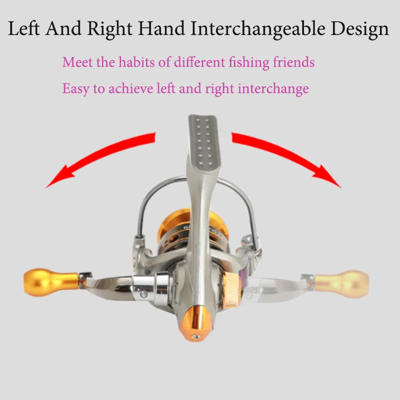 

Smooth Spinning Wheel Fishing Reel Aluminum Alloy Fishing Tackle Mini Fishing Vessel Left and right hand interchangeable N0306