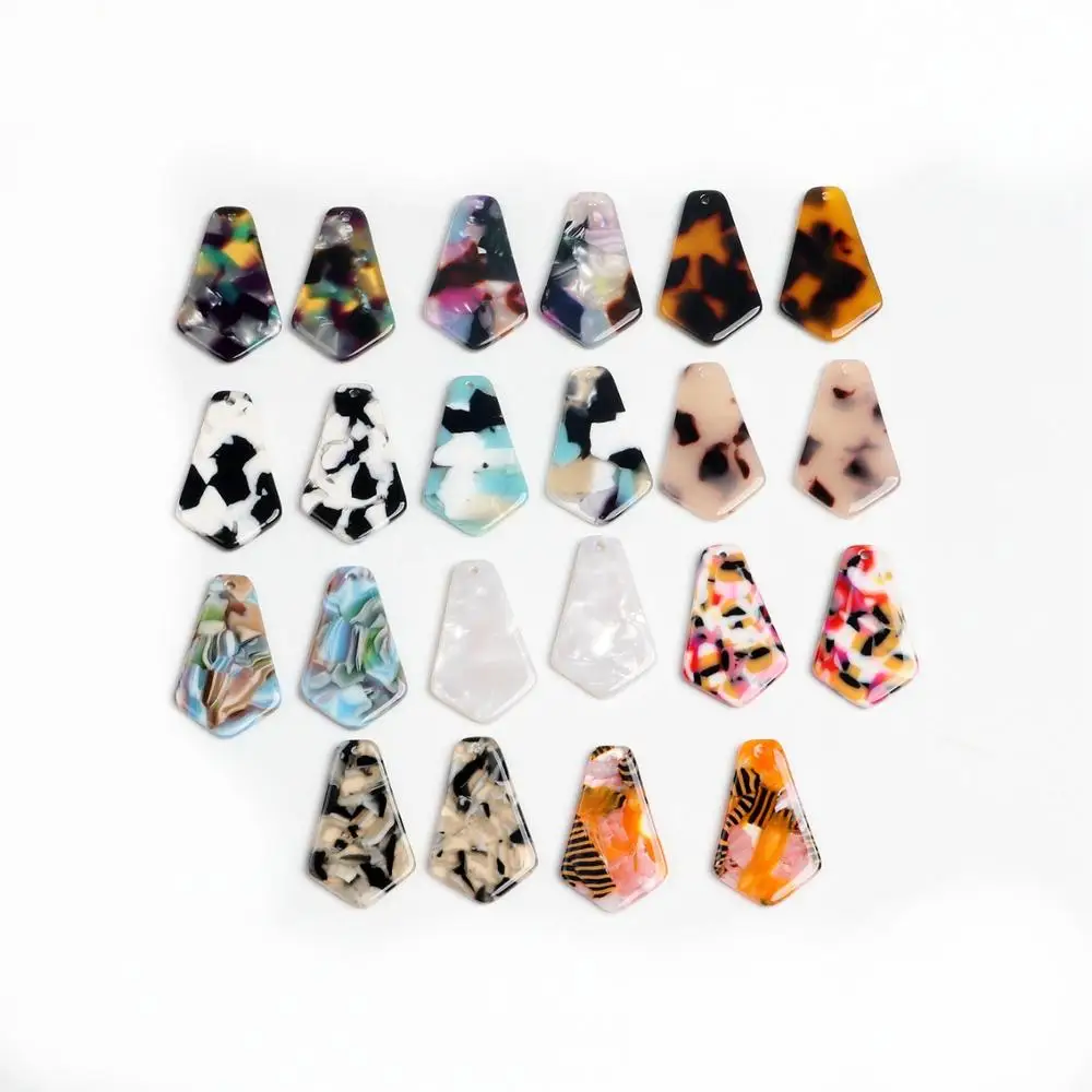 Черепаховая раковина ацетатный акриловый кулон Геометрическая подвеска бохо