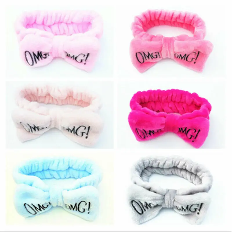 Женское полотенце повязка для волос широкая на голову спа ванны душа йоги спорт