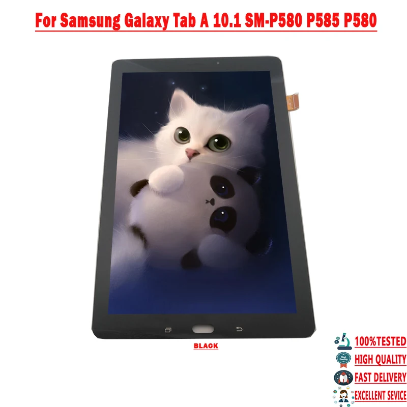 ESC 10 1 &quotдля Samsung Galaxy Tab A SM P580 P585 ЖК дисплей + сенсорный экран дигитайзер в сборе для