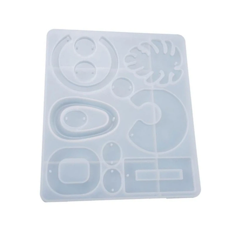 

Crystal Epoxy Resin Mold Earrings Pendants Casting Silicone Mould DIY Crafts Jewelry Making Tools W0YA