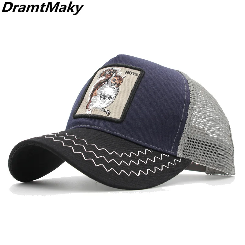 Бейсболка с вышивкой в виде животных Мужская Стильная кепка Кепка от солнца