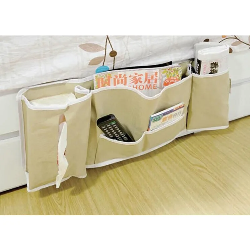 Фото Прикроватная кровать Карманный Диван боковой органайзер для хранения подвесная