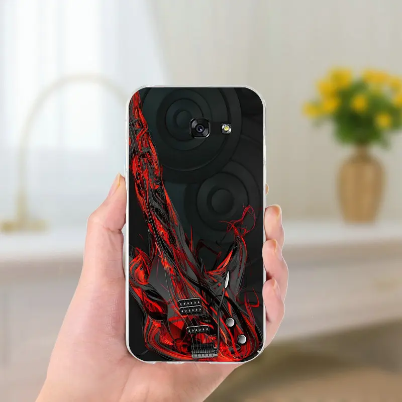 Soft TPU Phone Cases Bass Guitar Strings Music Guitares for Samsung Galaxy Note 2 3 4 5 8 S2 S3 S4 S5 Mini S6 S7 S8 S9 Edge Plus | Мобильные