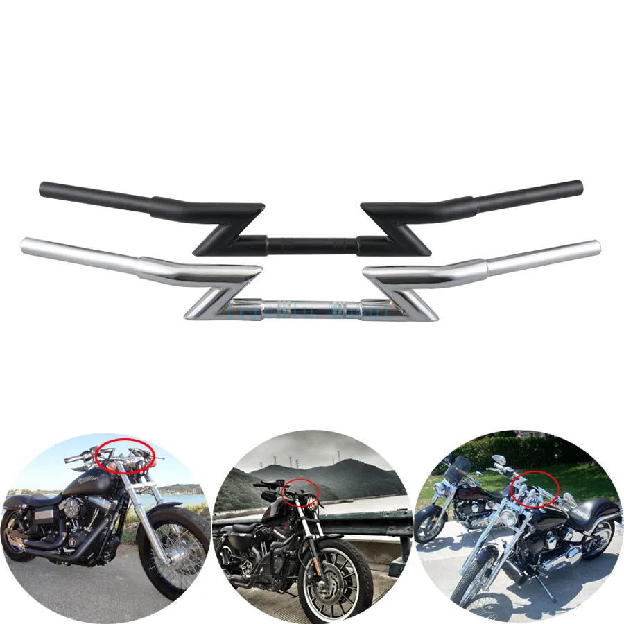 Мотоциклетный руль 25 мм 1 дюйм ретро-ручка Z Bar Ape вешалка для Harley Sportster 1200 883 Touring