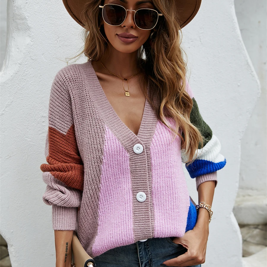 Женский кардиган с длинным рукавом свитер большого размера y2k Осень-зима 2021 |