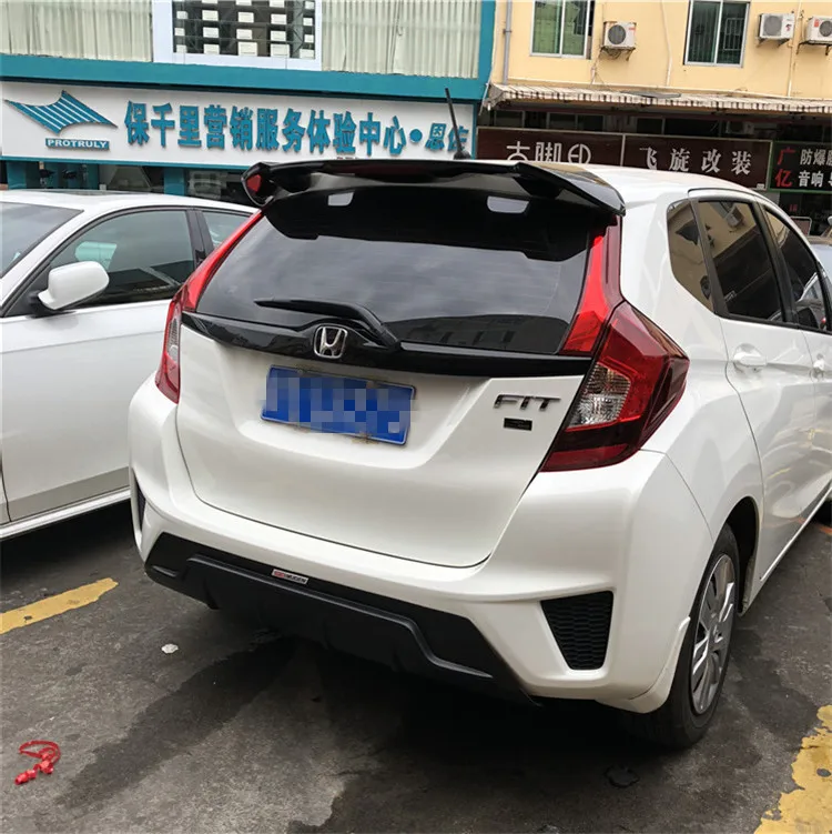 Для Honda JAZZ задний спойлер бампер диффузор защита для 2014 2017 jazz Комплект кузова
