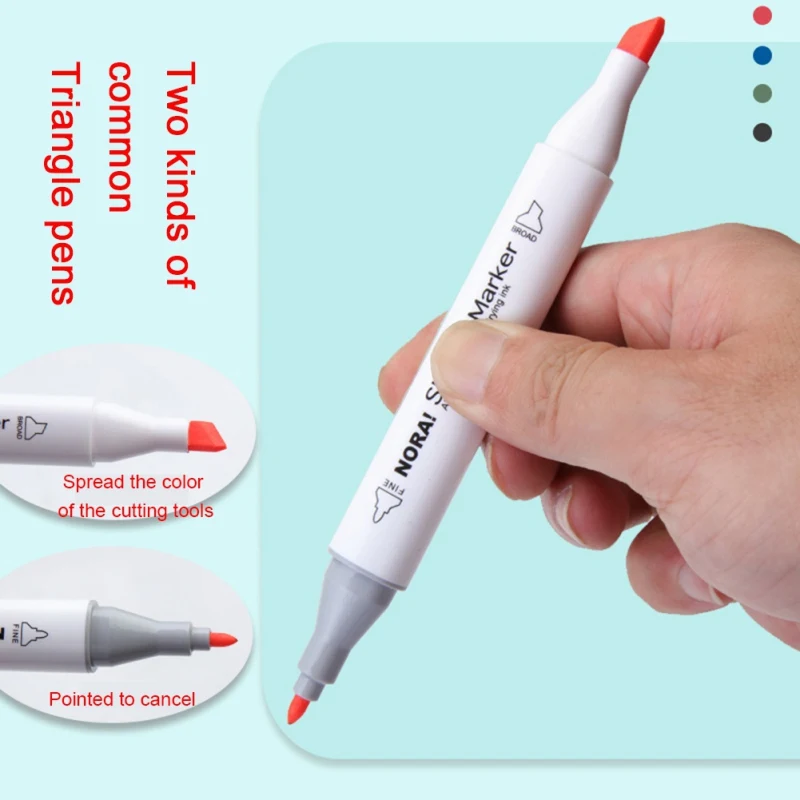 

Color Dual Tip Watercolor Drawing Painting Pen Brush Art Marker Pens Fine Liner Markers School Supplies