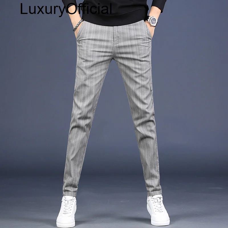 

Осенние повседневные брюки универсальные полосатые брюки облегающие простые эластичные длинные брюки для маленьких ног