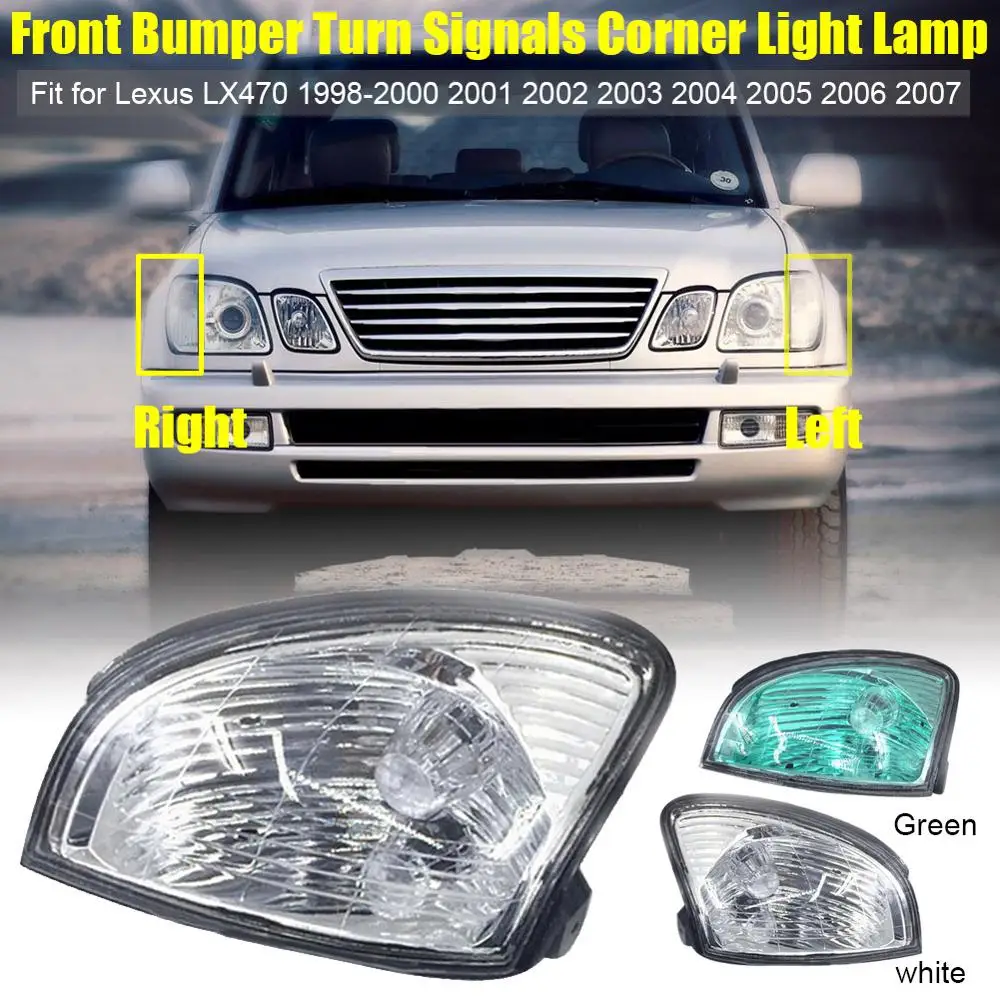 

Сигналы поворота переднего бампера, углосветильник лампы, фары для переднего бампера, угловые фары, подходят для Lexus LX470 1998-2007, 2 шт.