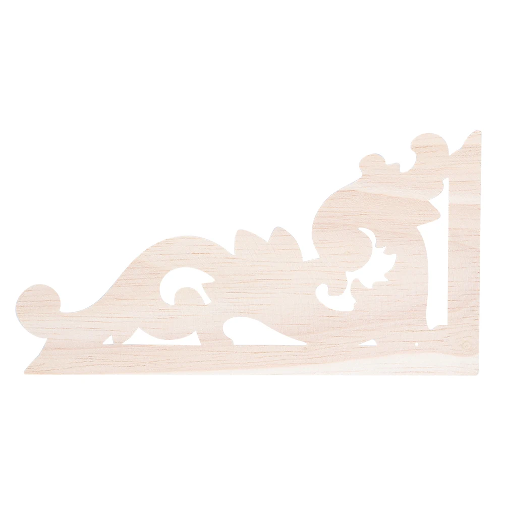 4 шт. винтажная резьба по дереву в европейском стиле угловая аппликация наклейка