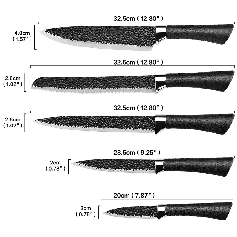 5 шт. набор кухонных ножей из нержавеющей стали нож для очистки овощей и фруктов