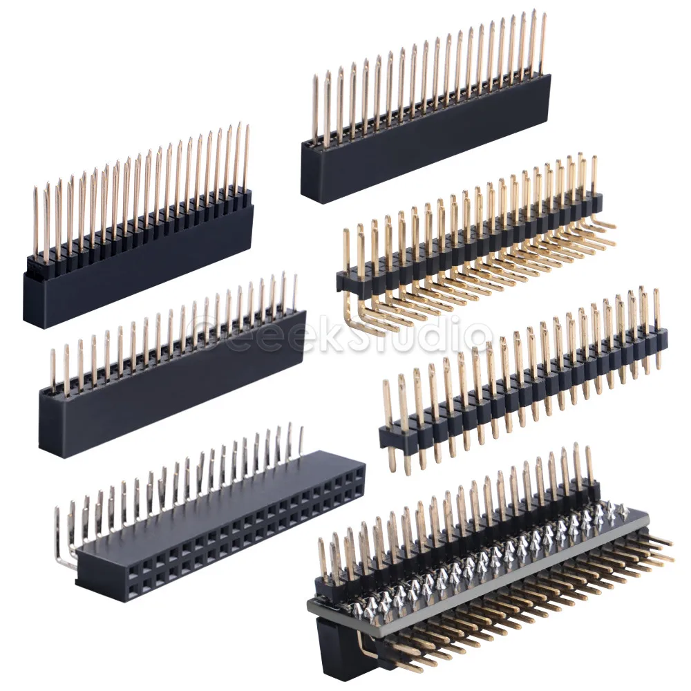 13 шт. 40Pin Заголовок Комплект коробка включает GPIO Edge расширение 2*20 Pin женский