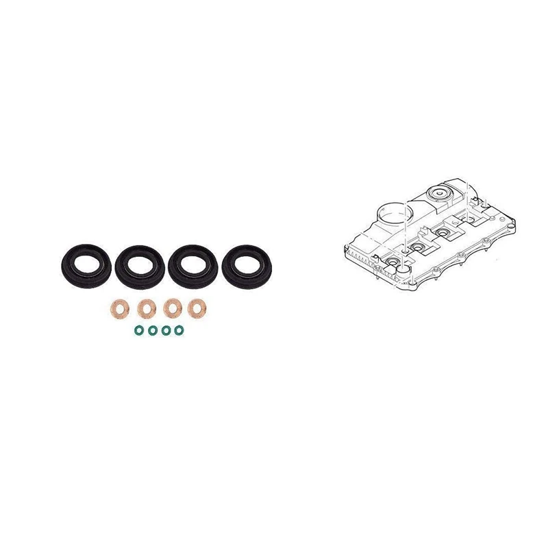 

Fuel Injector Seals + + O-ring Gasket for Ford MK7 2.2 2.4 TDCi