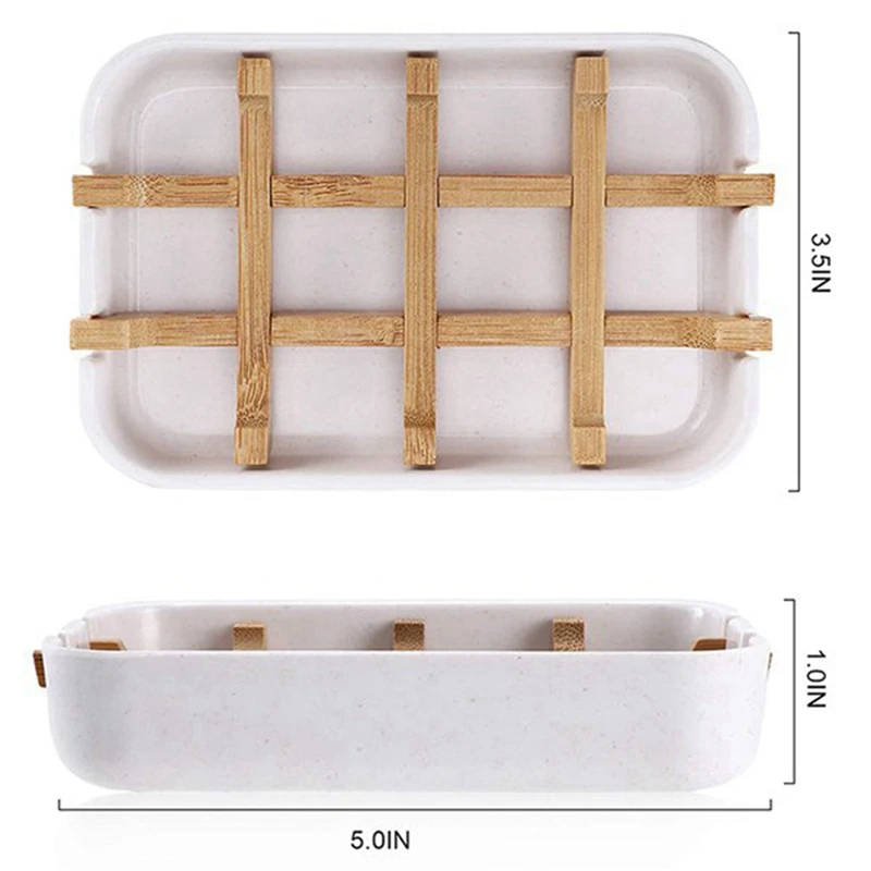 Мыльница из бамбука портативная герметичная бамбуковая Коробка для мыла
