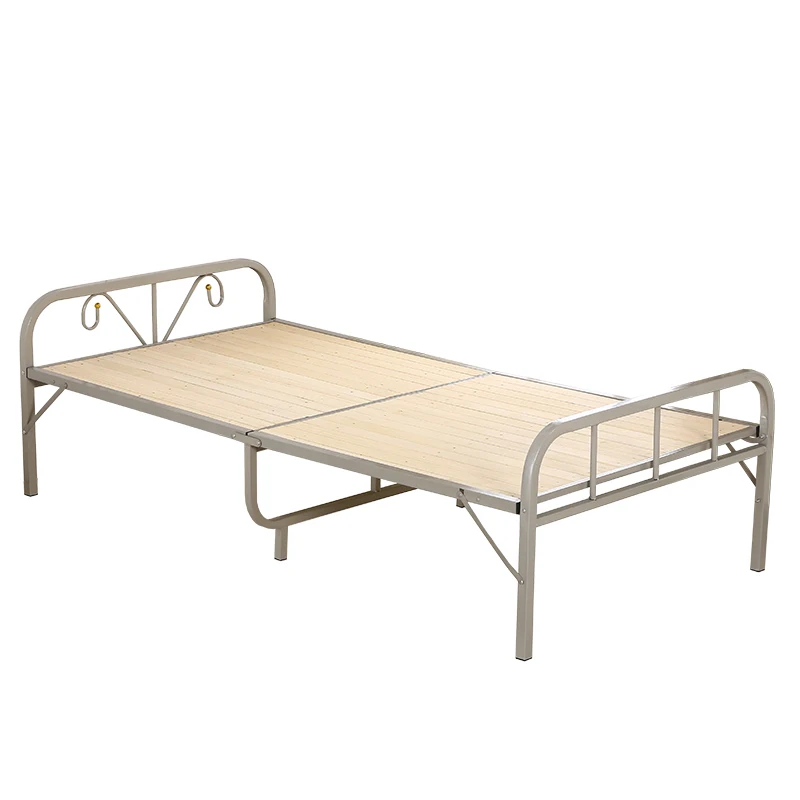 

Folding Bed Single Bed Lunch Bed Siesta Bed Simple Solid Wood Bed Camping Bed Adult Portable Home Bed