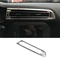 for citroen c4 2016 accessories inner car garnish front middle air conditioning outlet vent cover trim abs matte 1pcs
