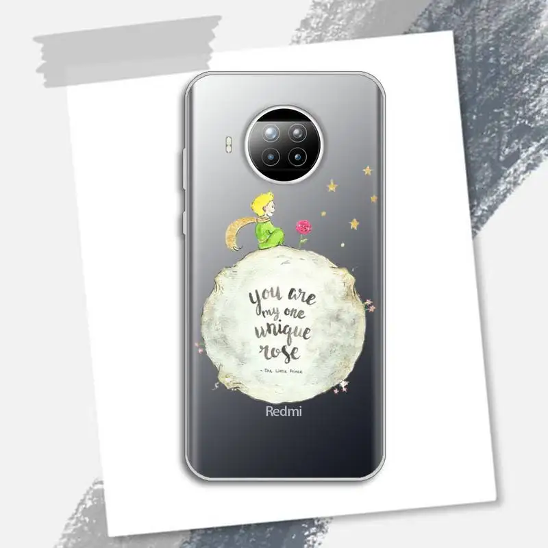 

French animation Little Prince Phone Case Transparent for Xiaomi Redmi note 10 t 8 9 pro lite 11