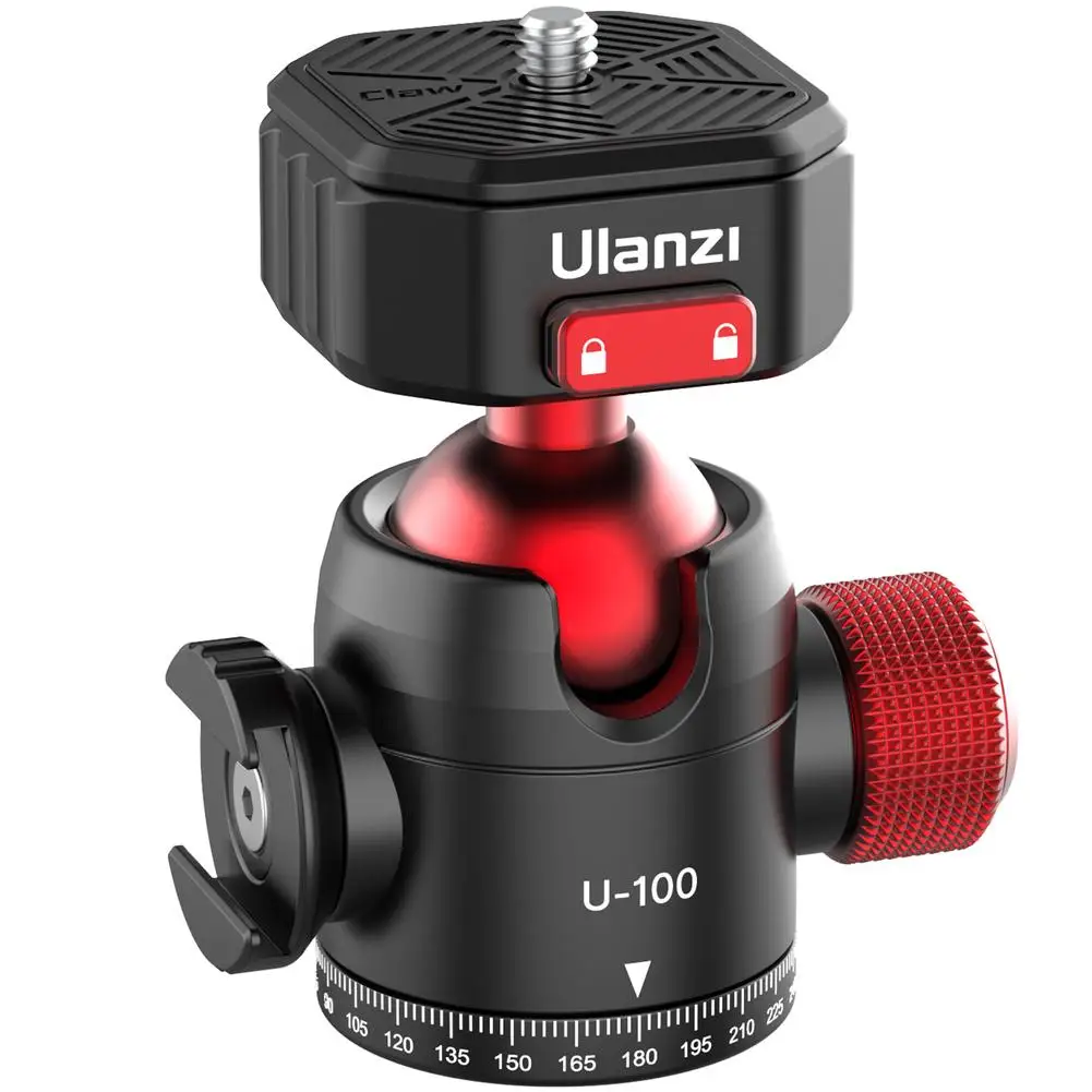 

Портативный держатель для камеры Ulanzi U100 с быстрым креплением на 360 ° для панорамной съемки с холодным башмаком совместимые устройства