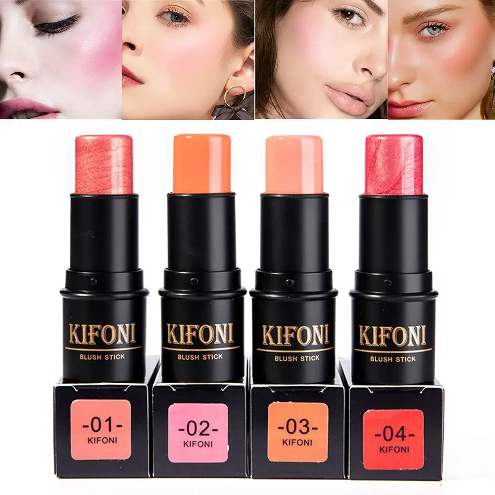 4 цвета Запеченные Румяна Косметические румяна Палетка корректоров лица крем для