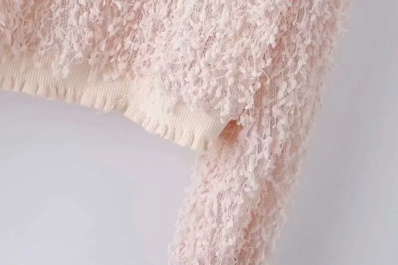 

Women Clothes 2019 Autumn and Winter Clothes Women Round Neck Pink Fungus Pull Femme Pullover Women Sweater Women