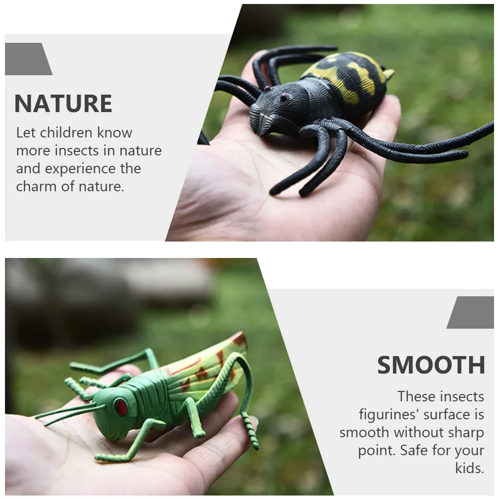 

1 Set 16Pcs Simulation Insect Models Kit Children Cognitive Toys (Random Color)