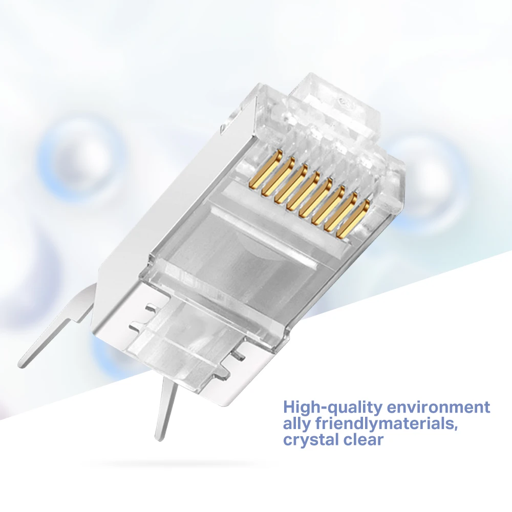 Cat7 RJ45 разъем Cat 7 Хрустальная вилка Экранированный FTP Модульные Разъемы сетевой