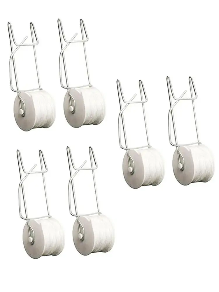 

6PCS Tomato Trellis Roller Hooks Plant Support Greenhouse Trellising Kit 15m Twine Plant Support & Care Tomato Support Clips