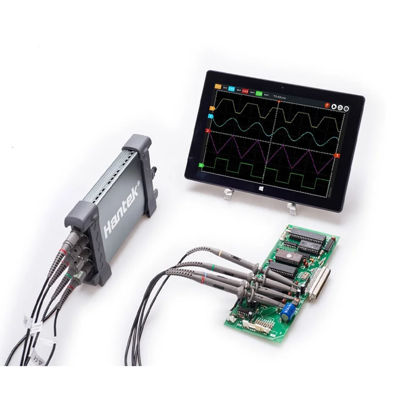 Hantek 6204BC 4 Channel 1GSa/s 200Mhz Bandwidth PC Based USB Digital Storage Oscilloscop | Инструменты