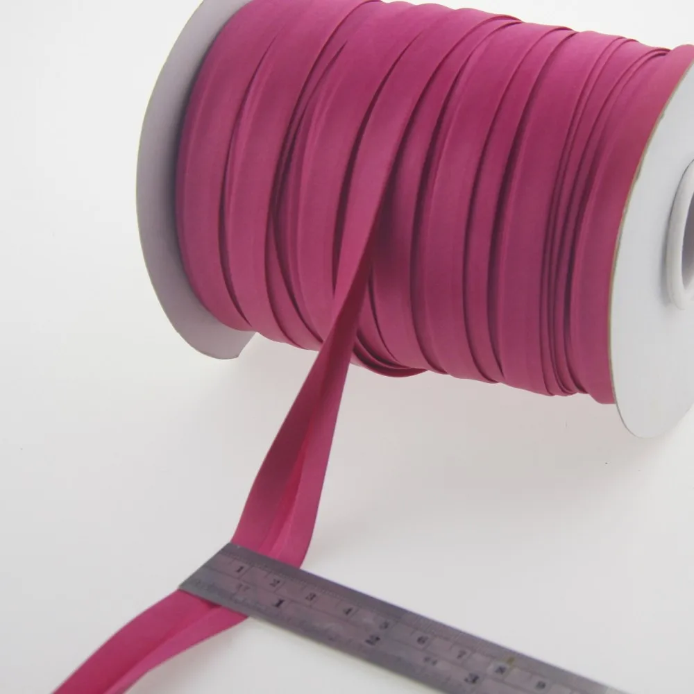 Polyester Satin Bias Tape Double Fold Size 1cm 80meter. Binding fold sewing edge material accessories DIY hand | Дом и сад