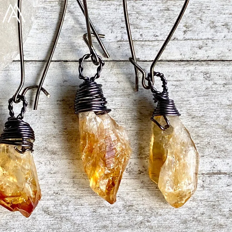 Природные цитрины кварцевый произвольной формы точка бусины мотаться крюк