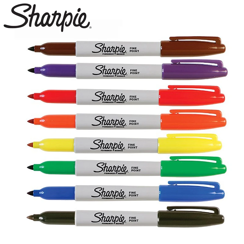 1pcs Sharpie 31993 Eco-friendly Fine Point 1MM Permanent Art Marker Pen Dust-free Marker 21 Colors Optional