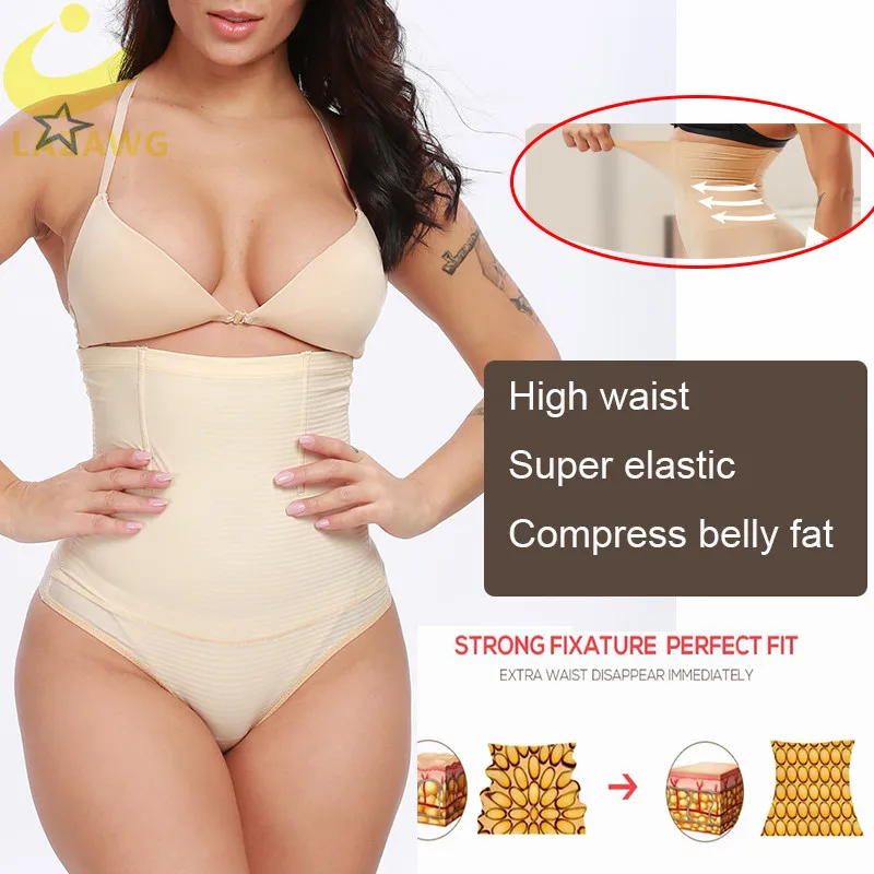 LAZAWG качественный материал высокая талия Корректирующее белье контроль тренера