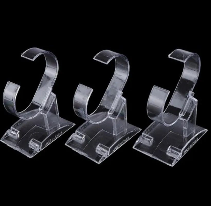 3 шт. прозрачный акриловый дисплей держатель для часов Стенд чехол Показать